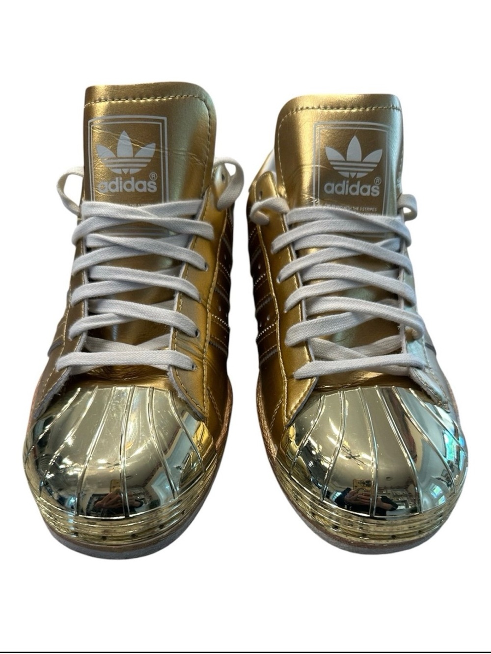 adidas Superstar 80s Metallic Pack Gold S82742 Leather Low Top Men's Sneakers
